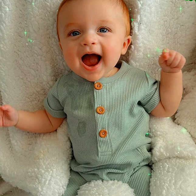 Archie is registered to the contest to win money with this photo: baby, babylaughing, face, happy, head, person, yawning