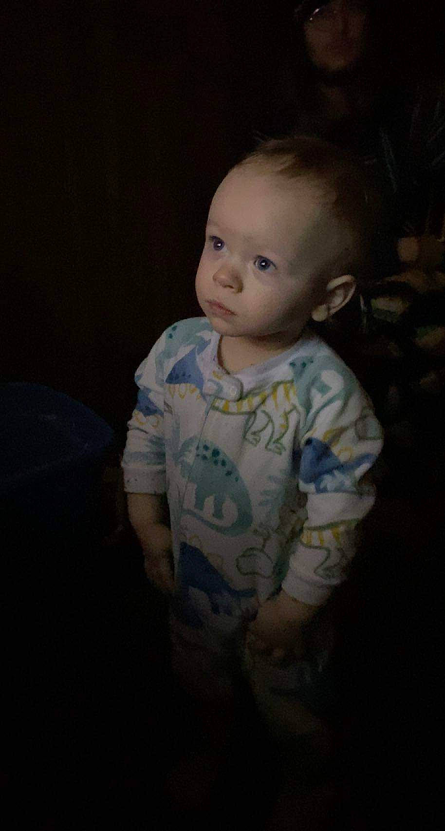 Liam joined the competition — help win amazing prizes! baby, baby_toddler_clothing, cheek, chest, chin, cool, darkness, eye, flash_photography, forehead, hair, iris, lip, mouth, neck, nose, person, skin, sleeve, toddler