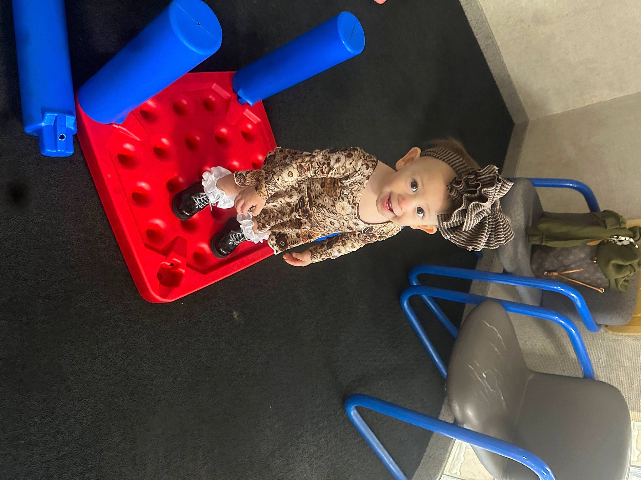 Addison joined the competition — help win amazing prizes! baby_products, baby_toys, bag, carmine, child, electric_blue, fun, luggage_and_bags, machine, plastic, room, space, toddler, toy