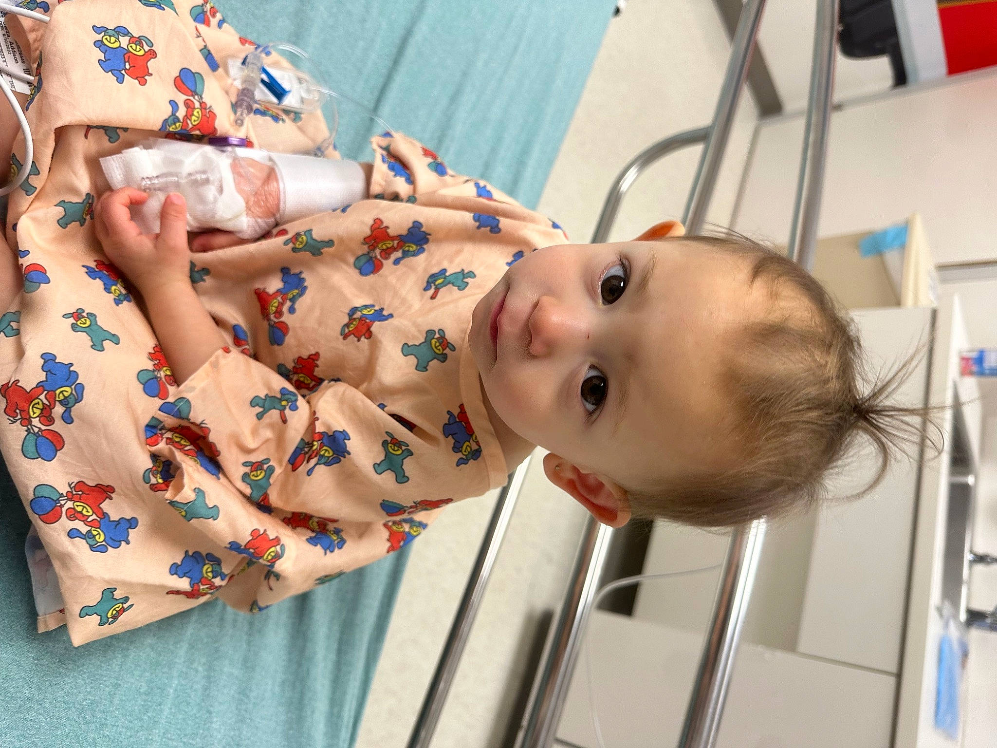 Addison is registered to the contest to win money with this photo: baby, baby_products, baby_safety, baby_toddler_clothing, bathing, beauty, cheek, chest, child, eyelash, finger, flooring, happy, linens, organ, pattern, person, product, room, skin