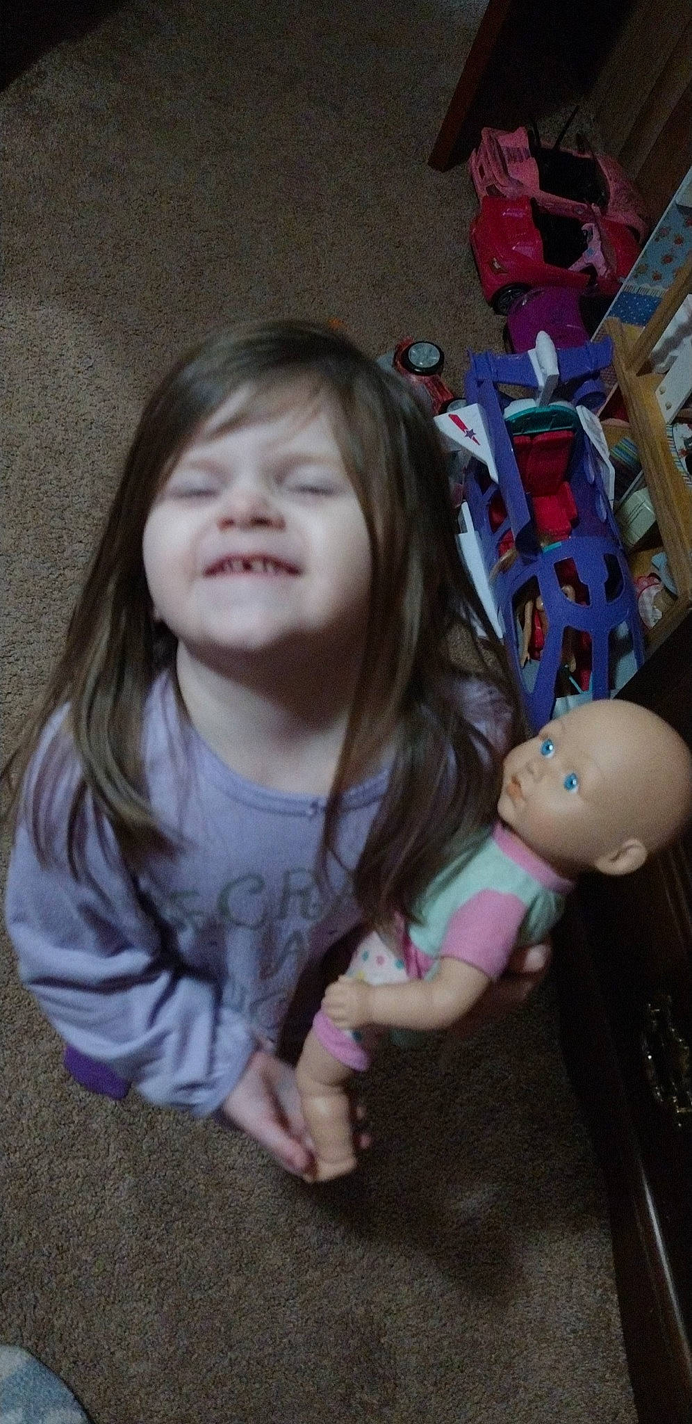 Noelle joined the competition — help win amazing prizes! blond, cheek, child, cool, doll, finger, fun, gesture, hand, happy, head, iris, joy, lip, mouth, person, pink, skin, smile, t_shirt