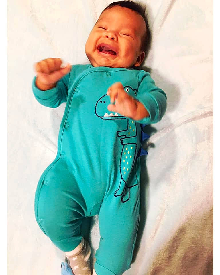 Enrique joined the competition — help win amazing prizes! baby, baby_products, child, person, product, sleeve, toddler, turquoise