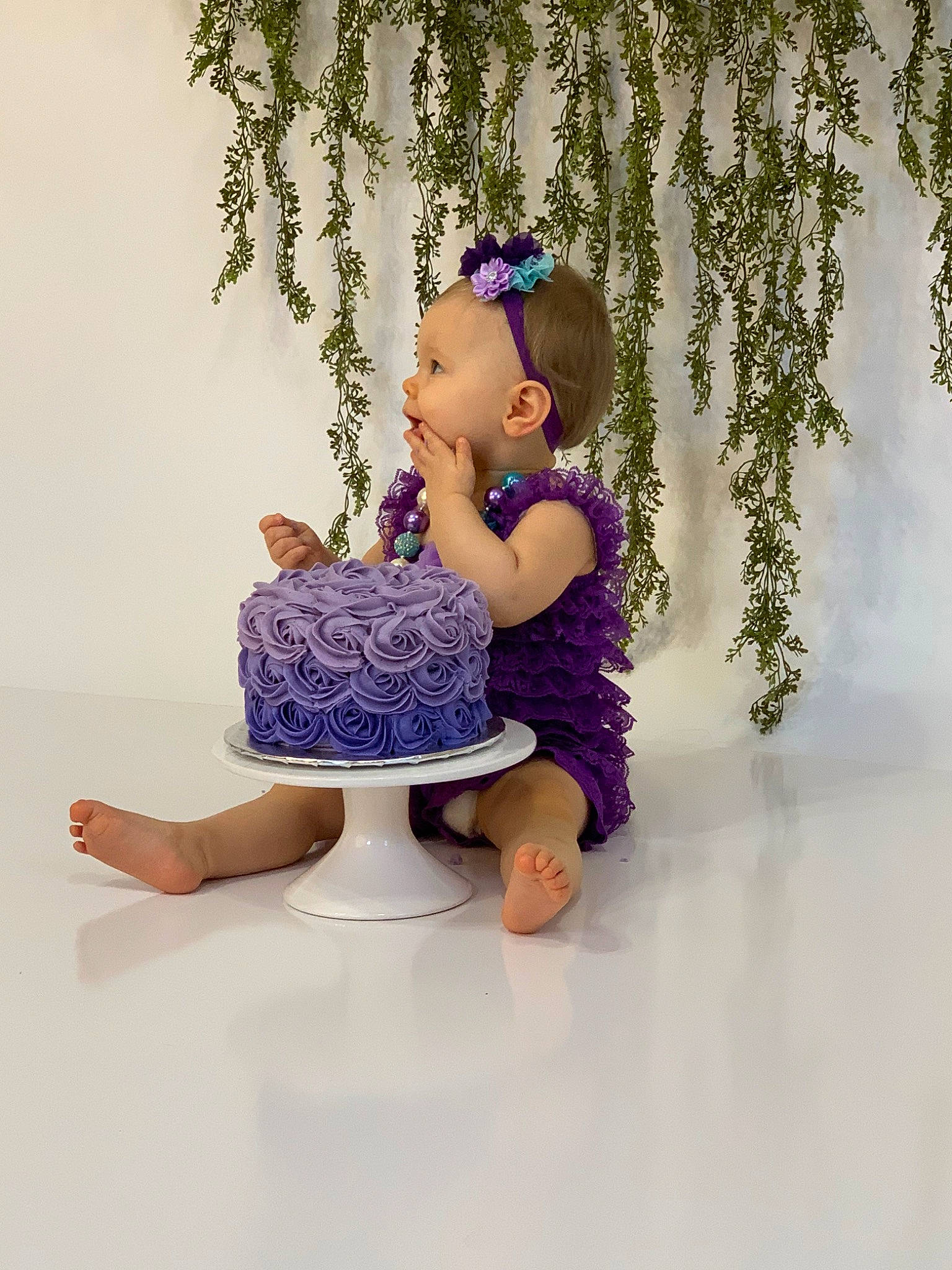 Waylynn joined the competition — help win amazing prizes! blue, child, dress, flower, hair_accessory, headpiece, joint, person, photo_shoot, photography, pink, plant, purple, shoe, shoulder, sitting, toddler