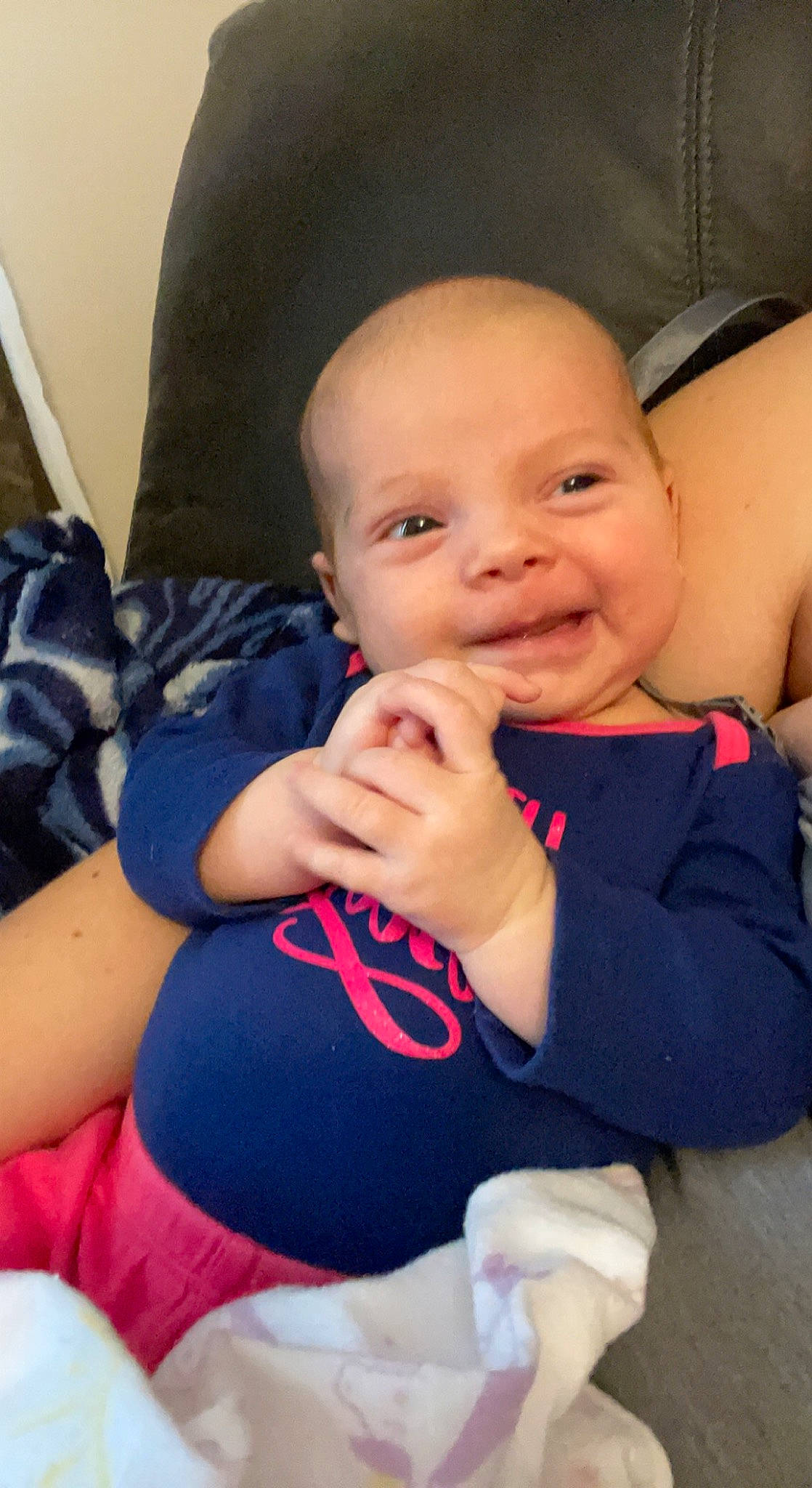 Eleanor joined the competition — help win amazing prizes! arm, azure, baby_toddler_clothing, cheek, chin, comfort, eye, eyebrow, hairstyle, hand, human_body, joint, leg, lip, mammal, mouth, nose, person, skin, smile