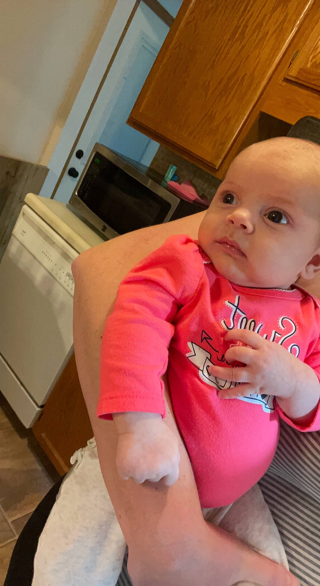Eleanor joined the competition — help win amazing prizes! abdomen, baby, baby_toddler_clothing, cabinetry, chest, comfort, elbow, finger, flooring, happy, home_appliance, human_leg, kitchen_appliance, knee, person, skin, sleeve, t_shirt, thigh, toddler
