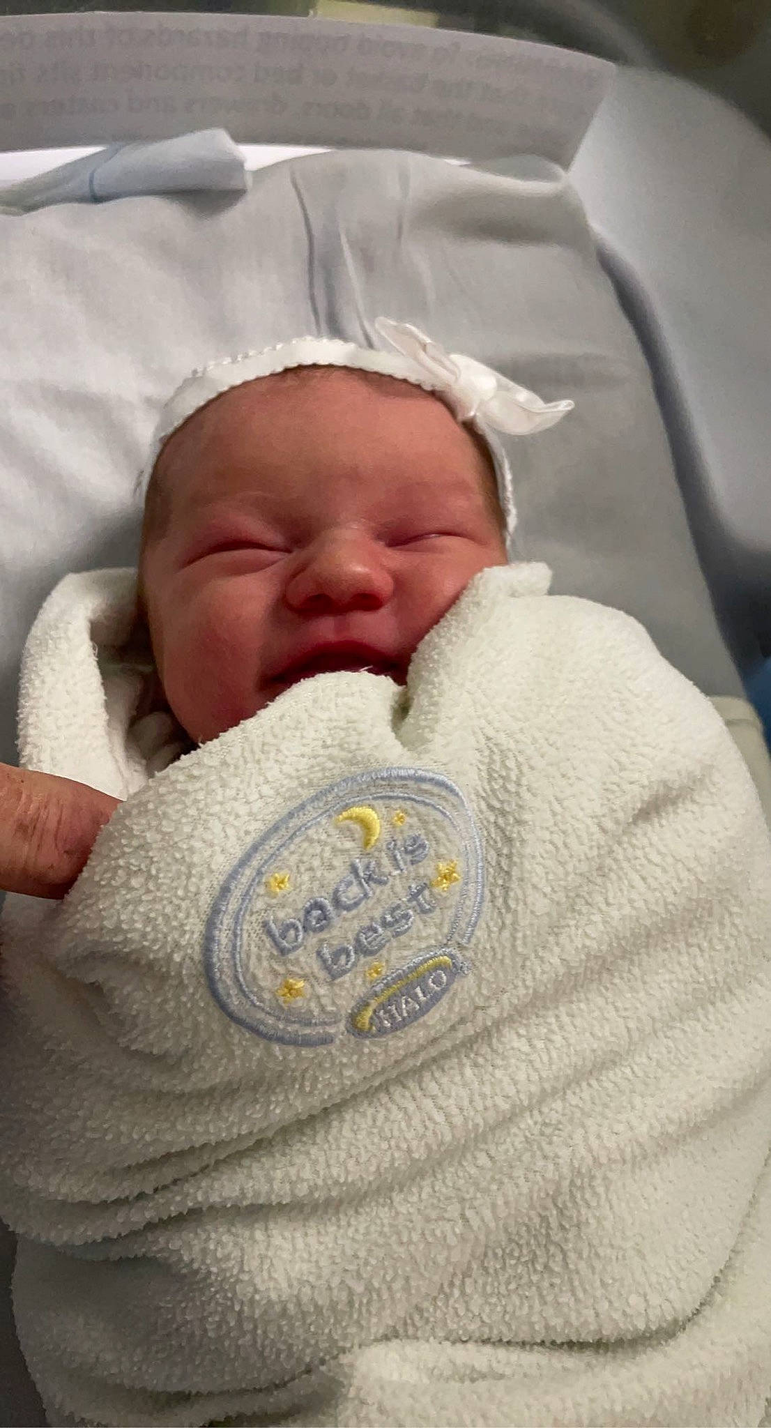 Brooklynne joined the competition — help win amazing prizes! baby, baby_products, baby_sleeping, baby_toddler_clothing, bedtime, cheek, child, childbirth, comfort, eye, eyebrow, finger, linens, mouth, nap, nose, person, skin, sleep, textile