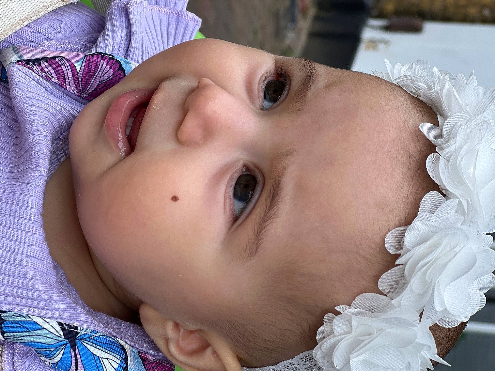 Alice joined the competition — help win amazing prizes! baby, beauty, cheek, child, chin, close_up, eyebrow, eyelash, flash_photography, forehead, happy, headwear, iris, lip, mouth, nose, person, plant, skin, smile