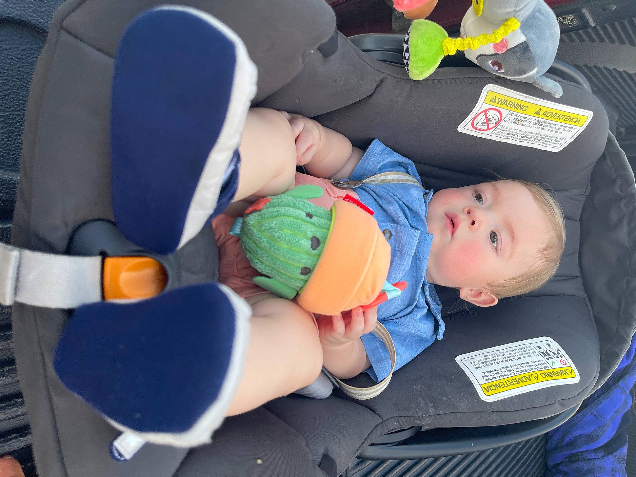 Jaziel is registered to the contest to win money with this photo: baby, baby_carriage, baby_products, baby_safety, baby_sleeping, baby_toddler_clothing, car_seat, chair, child, comfort, lap, person, personal_protective_equipment, product, room, sitting, sleep, sock, t_shirt, toddler