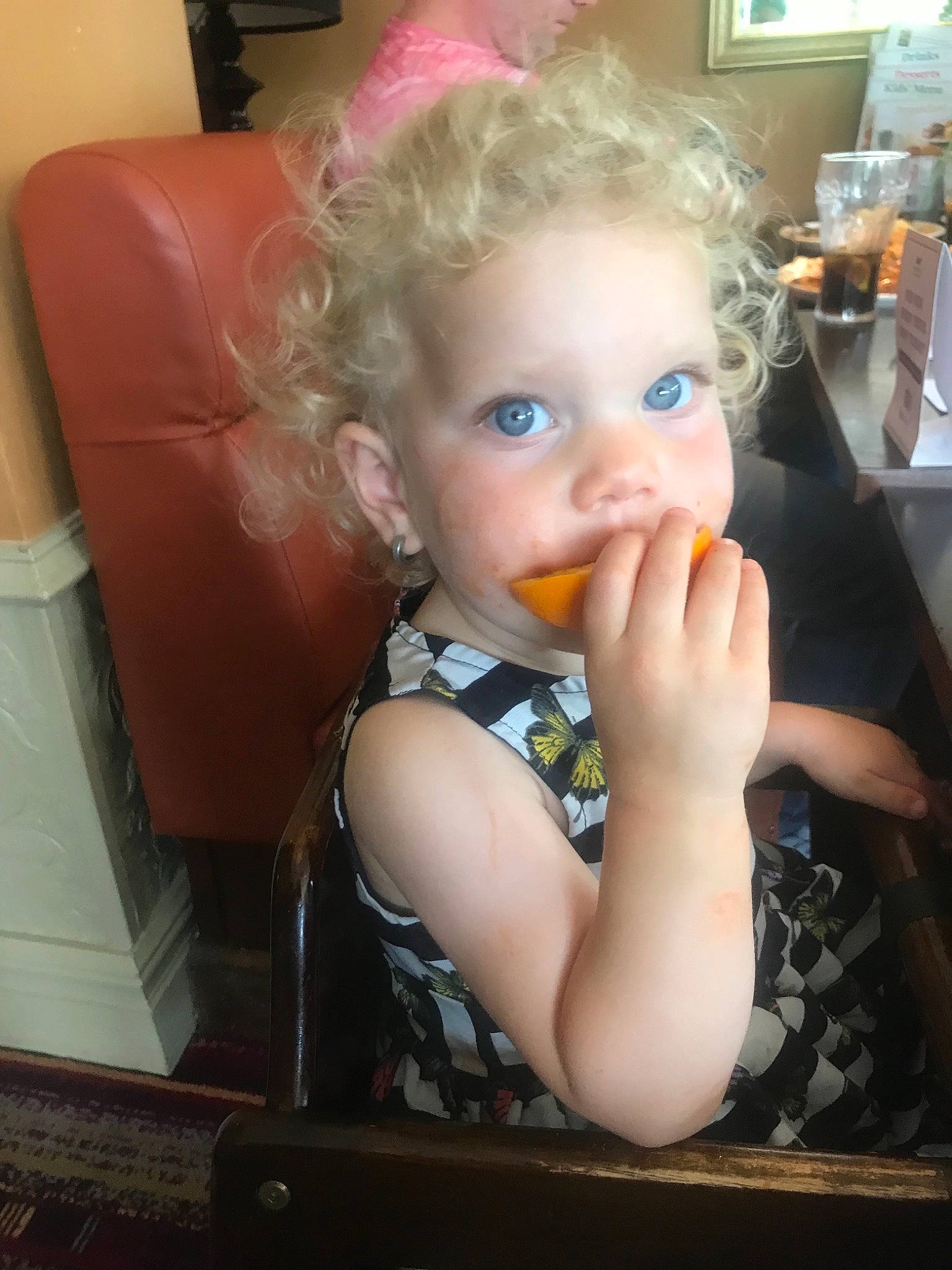 Ellie-mai is registered to the contest to win money with this photo: blond, cheek, child, ear, eye, face, finger, forehead, hair, head, iris, lip, nose, person, skin, thumb, toddler