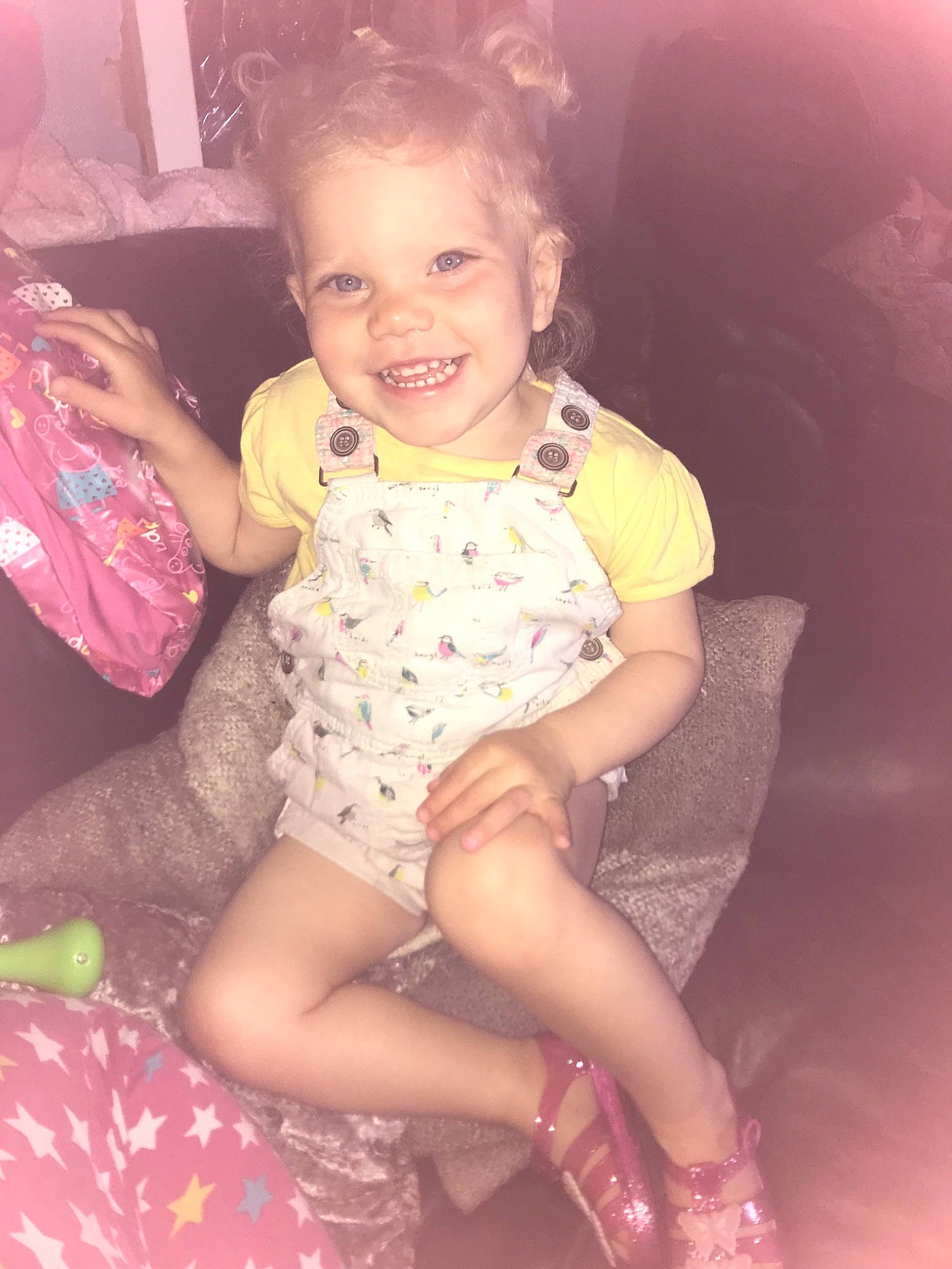 Ellie-mai joined the competition — help win amazing prizes! baby, beauty, cheek, child, eye, face, facial_expression, fun, happy, head, iris, joy, leg, lip, nose, person, pink, play, sitting, skin