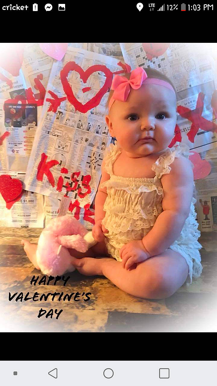 Saylor Grace joined the competition — help win amazing prizes! art, baby, baby_toddler_clothing, cheek, child, hair_accessory, happy, person, photo_caption, photography, pink, smile, toddler