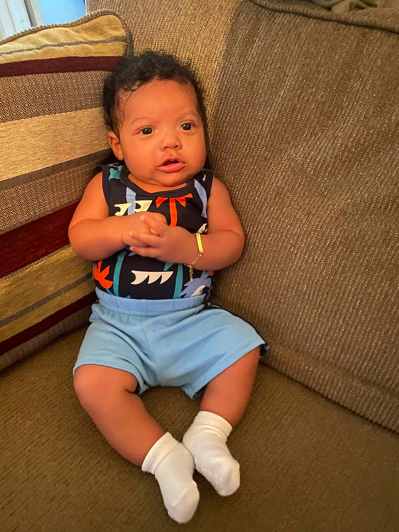 Avion joined the competition — help win amazing prizes! baby, baby_toddler_clothing, cheek, comfort, elbow, eye, face, finger, flash_photography, floor, flooring, hair, happy, head, human_leg, person, sleeve, thigh, toddler, trunk