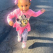 Yaya is registered to the contest to win money with this photo: accessories, bodypart, child, clothing, coat, face, female, finger, footwear, girl, hand, head, longsleeve, pants, person, photography, portrait, road, shoe, walking