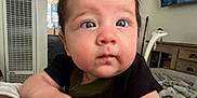Peter joined the competition — help win amazing prizes! arms, baby, black_shirt, blanket, cabinet, child, chubby_cheeks, close_up, clothing, curious, eyes, face, furniture, home, indoor, person, resting, skin, soft_lighting, television
