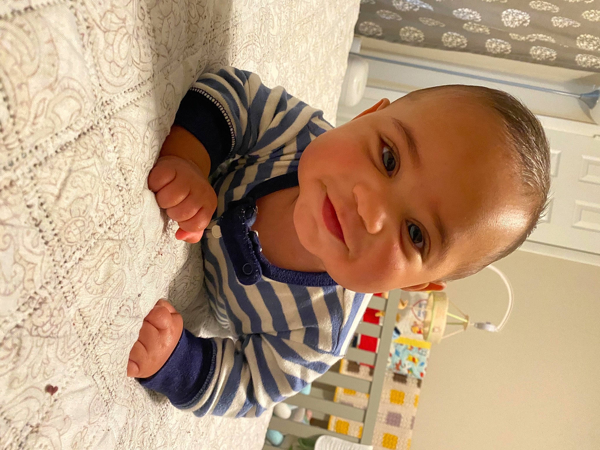 Diego joined the competition — help win amazing prizes! baby, baby_toddler_clothing, cheek, child, eye, face, facial_expression, finger, flooring, fun, happy, head, home_appliance, nose, pattern, person, skin, smile, thumb, toddler