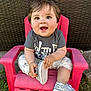 baby, ball, chair, clothing, face, footwear, furniture, grass, head, pants, person, photography, plant, portrait, sandal, shoe, shorts, sitting, sneaker, t_shirt