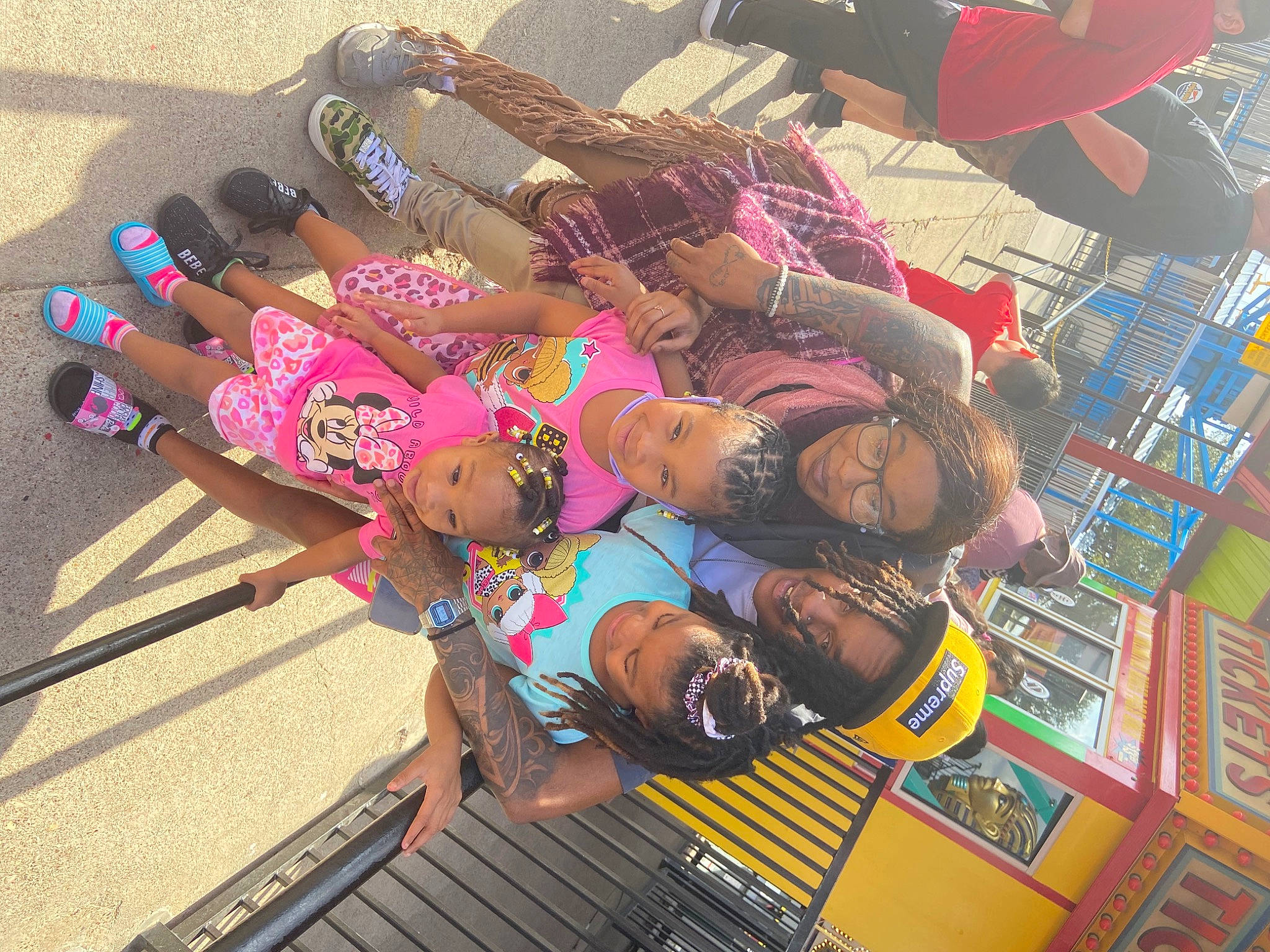 Paisley joined the competition — help win amazing prizes! chest, flooring, fun, happy, human_leg, joy, leisure, magenta, pattern, person, recreation, smile, sportswear, t_shirt, thigh