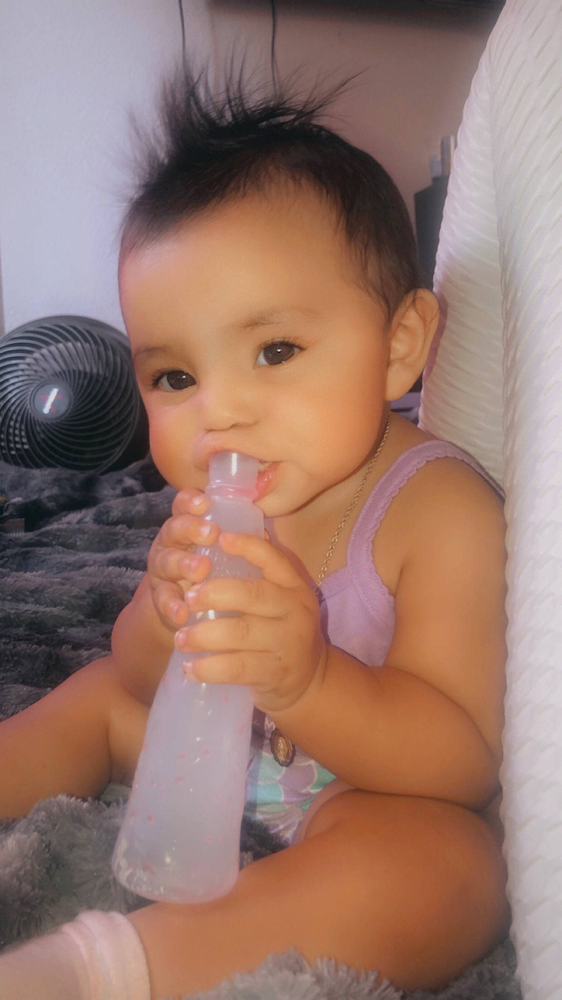 Sierra joined the competition — help win amazing prizes! arm, baby, cheek, drinkware, ear, eyebrow, eyelash, finger, gesture, hairstyle, hand, happy, iris, lip, mouth, muscle, neck, nose, person, plastic_bottle