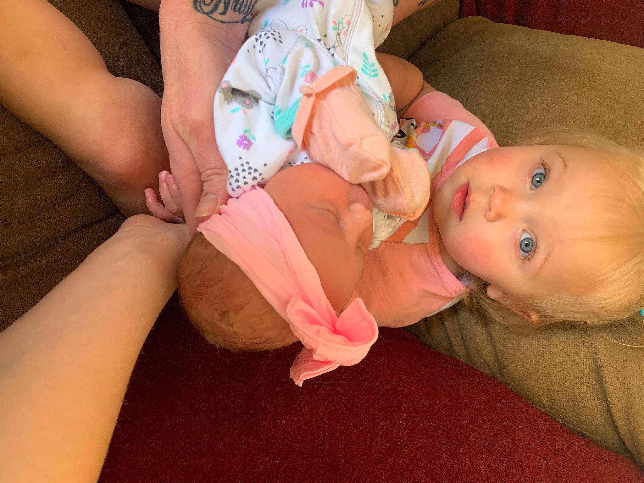 Madelynn joined the competition — help win amazing prizes! baby, child, diaper, finger, hand, leg, mouth, neck, person, surprise, thumb, toddler