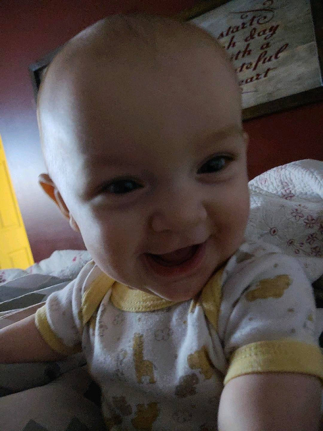 Gabi joined the competition — help win amazing prizes! baby, baby_toddler_clothing, cheek, clothing, ear, eye, eyebrow, forehead, gesture, happy, head, iris, joy, lip, mouth, neck, nose, person, skin, sleeve