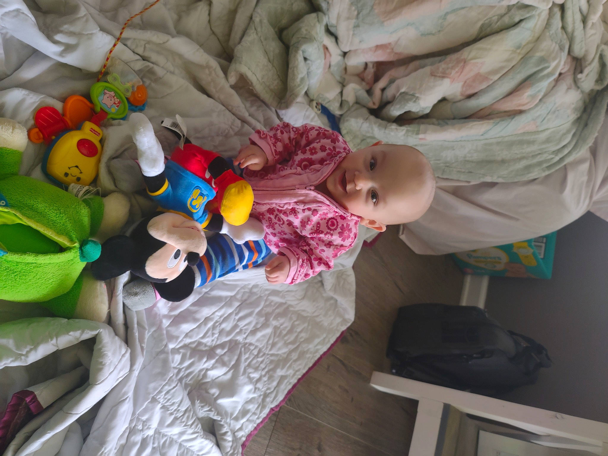 Gabi joined the competition — help win amazing prizes! baby, baby_products, baby_toddler_clothing, baby_toys, child, comfort, human_body, infant_bed, linens, luggage_and_bags, nightwear, person, plastic, play, room, stuffed_toy, t_shirt, textile, toddler, toy