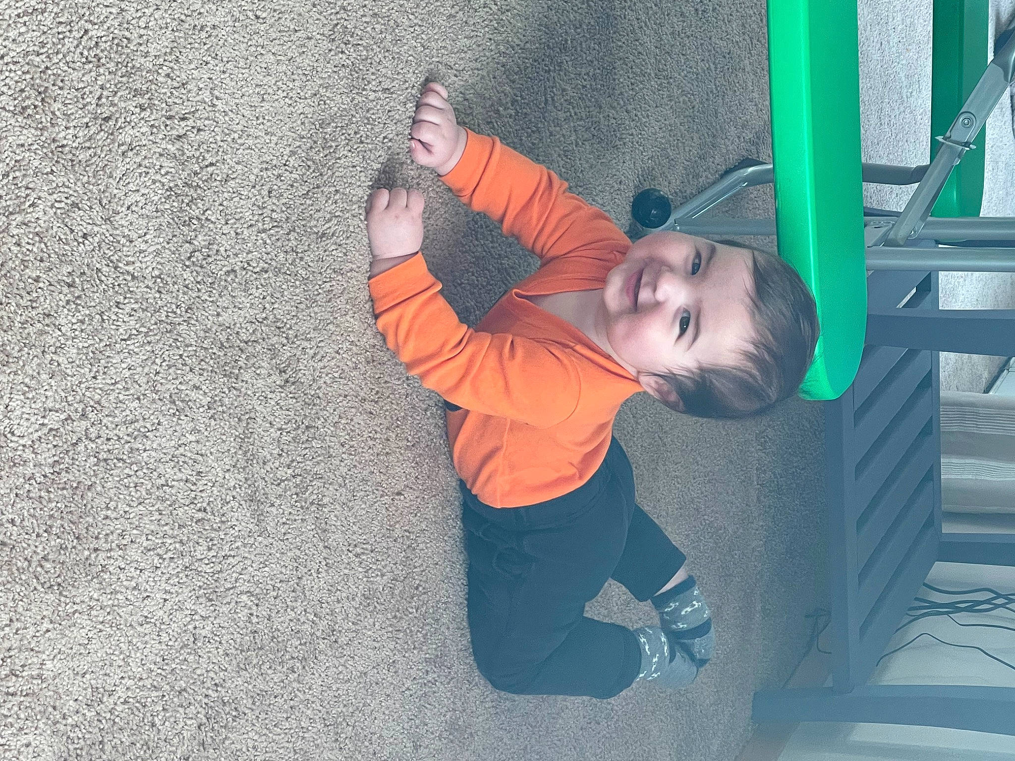 Ellis joined the competition — help win amazing prizes! asphalt, baby, baby_toddler_clothing, child, city, concrete, flooring, fun, grass, happy, joy, leisure, person, play, recreation, road_surface, sitting, sneakers, t_shirt, toddler