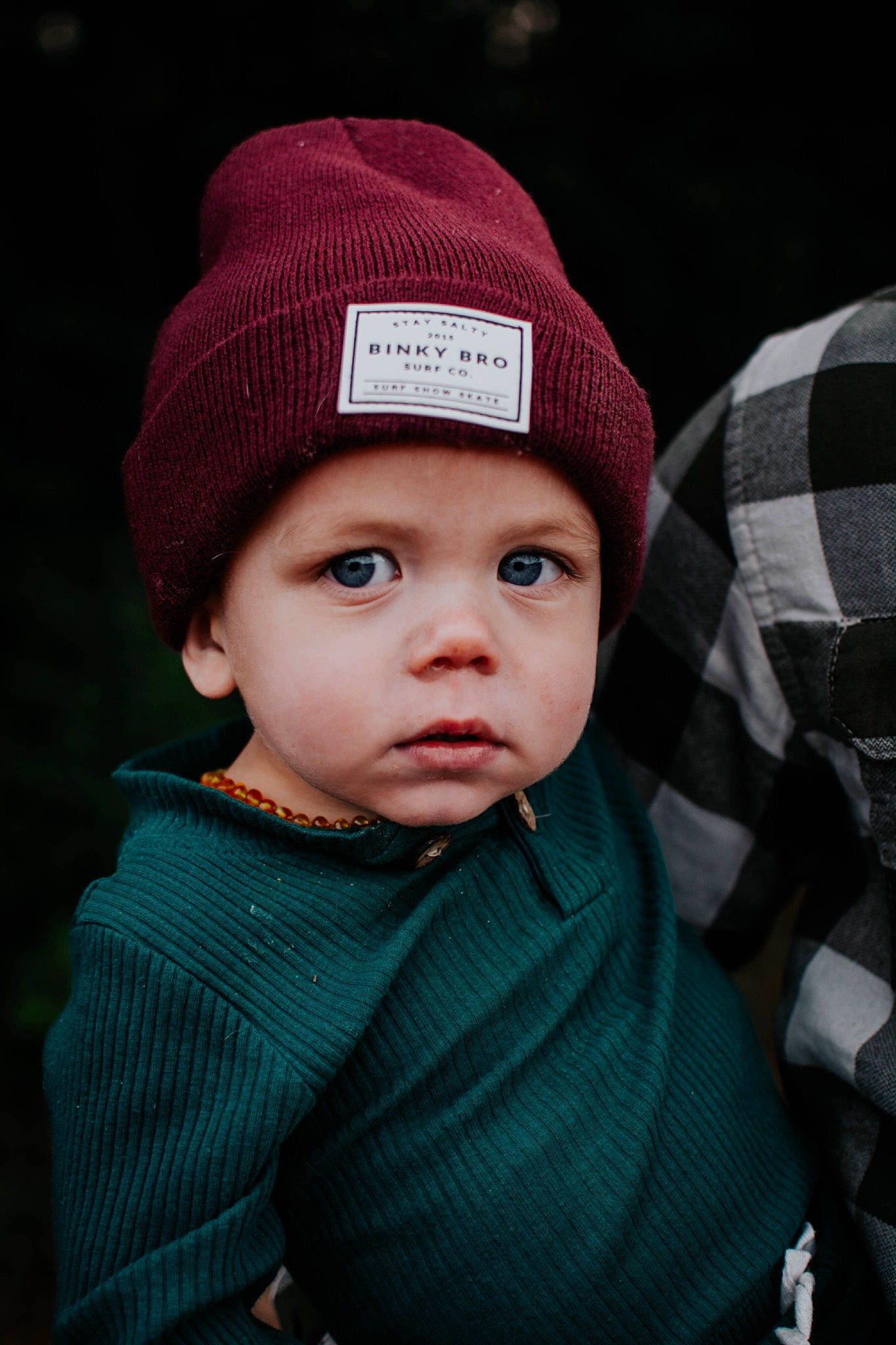 Lennon joined the competition — help win amazing prizes! baby, baby_toddler_clothing, cap, cheek, child, clothing, cool, eye, fashion_accessory, flash_photography, happy, head, headgear, headwear, knit_cap, lip, person, sleeve, textile, toddler