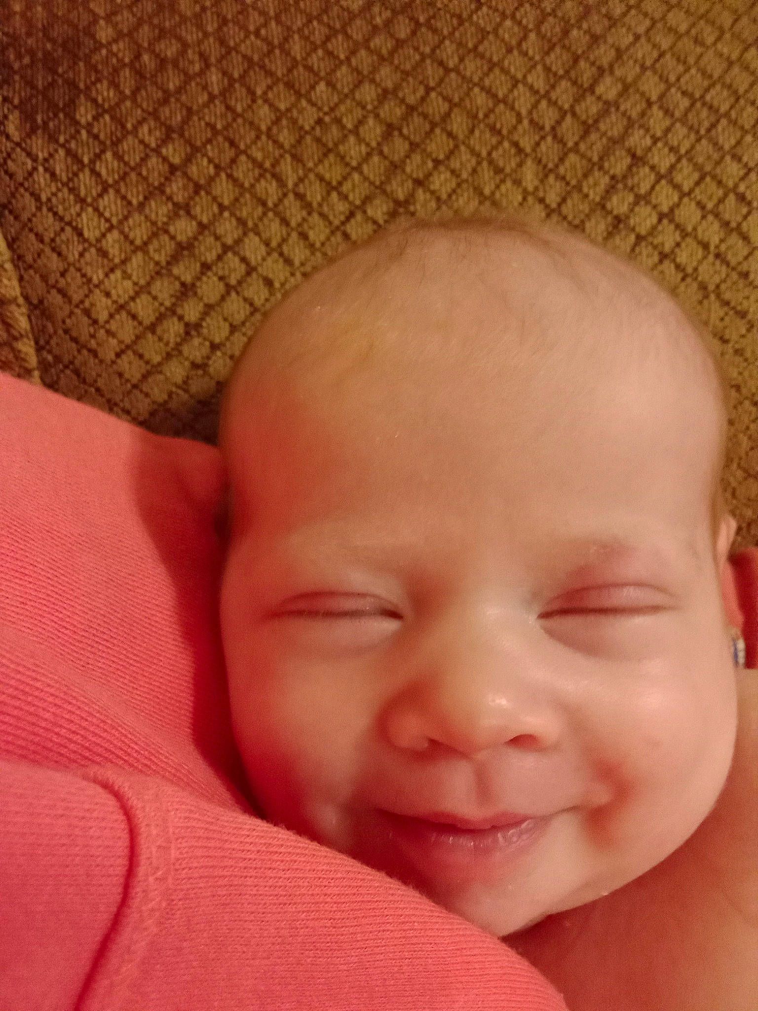 Elizabeth Louise is registered to the contest to win money with this photo: baby, cheek, chin, comfort, ear, eye, eyebrow, eyelash, finger, gesture, hand, head, human_body, iris, lip, mouth, neck, nose, person, skin