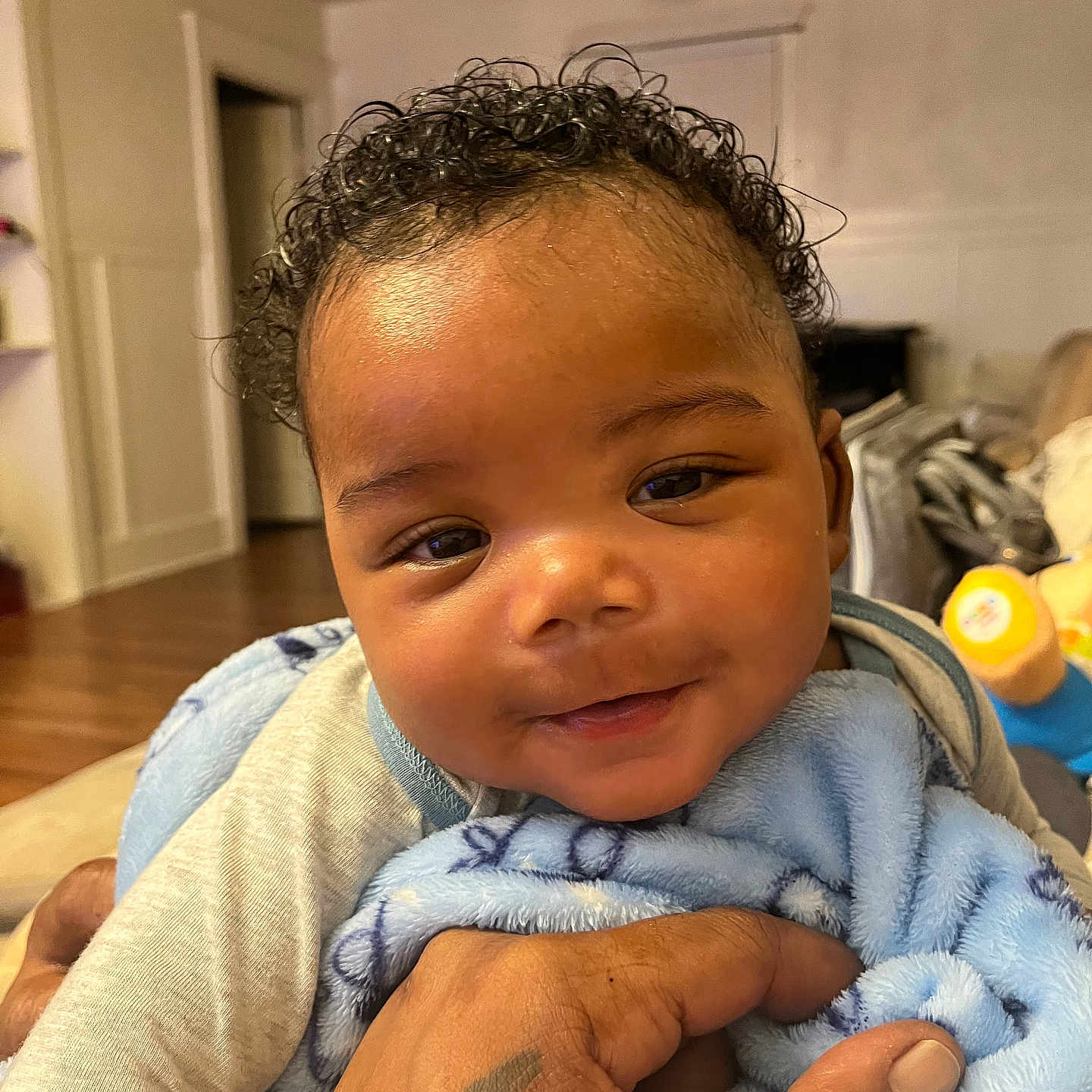 Damiri joined the competition — help win amazing prizes! appliance, baby, blanket, bodypart, boy, ceilingfan, child, device, electricaldevice, face, finger, hand, happy, head, male, person, photography, portrait, smile, towel