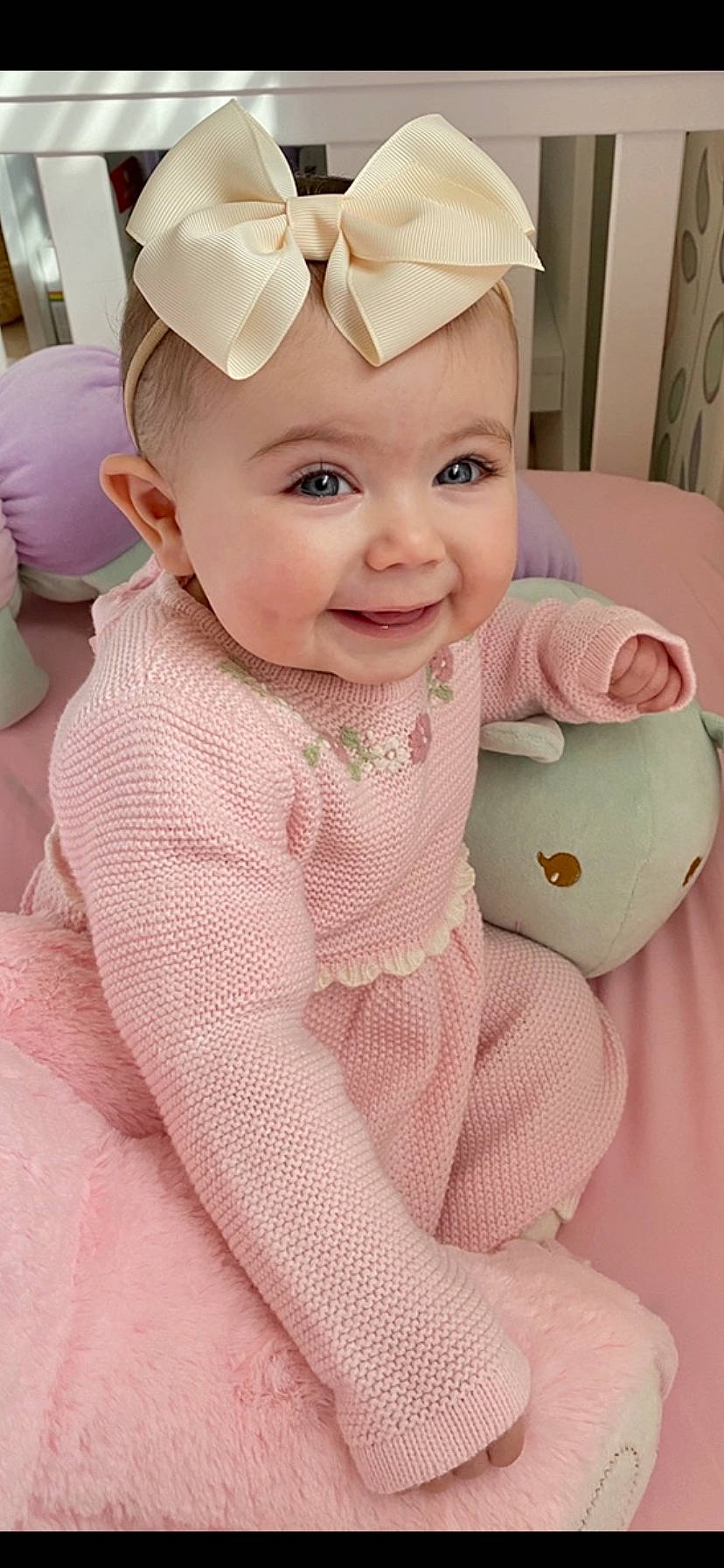 Elisa joined the competition — help win amazing prizes! baby, baby_toddler_clothing, cheek, child, ear, joy, person, pink, skin, smile, toddler