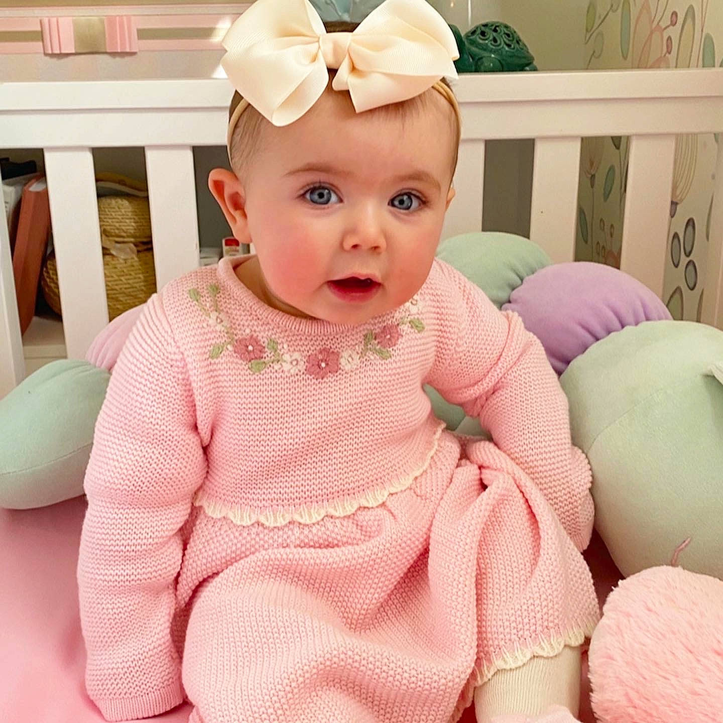 Elisa is registered to the contest to win money with this photo: baby, baby_products, baby_toddler_clothing, beauty, child, clothing, design, dress, ear, fur, hair_accessory, head, headband, headgear, headwear, outerwear, pattern, person, pink, product