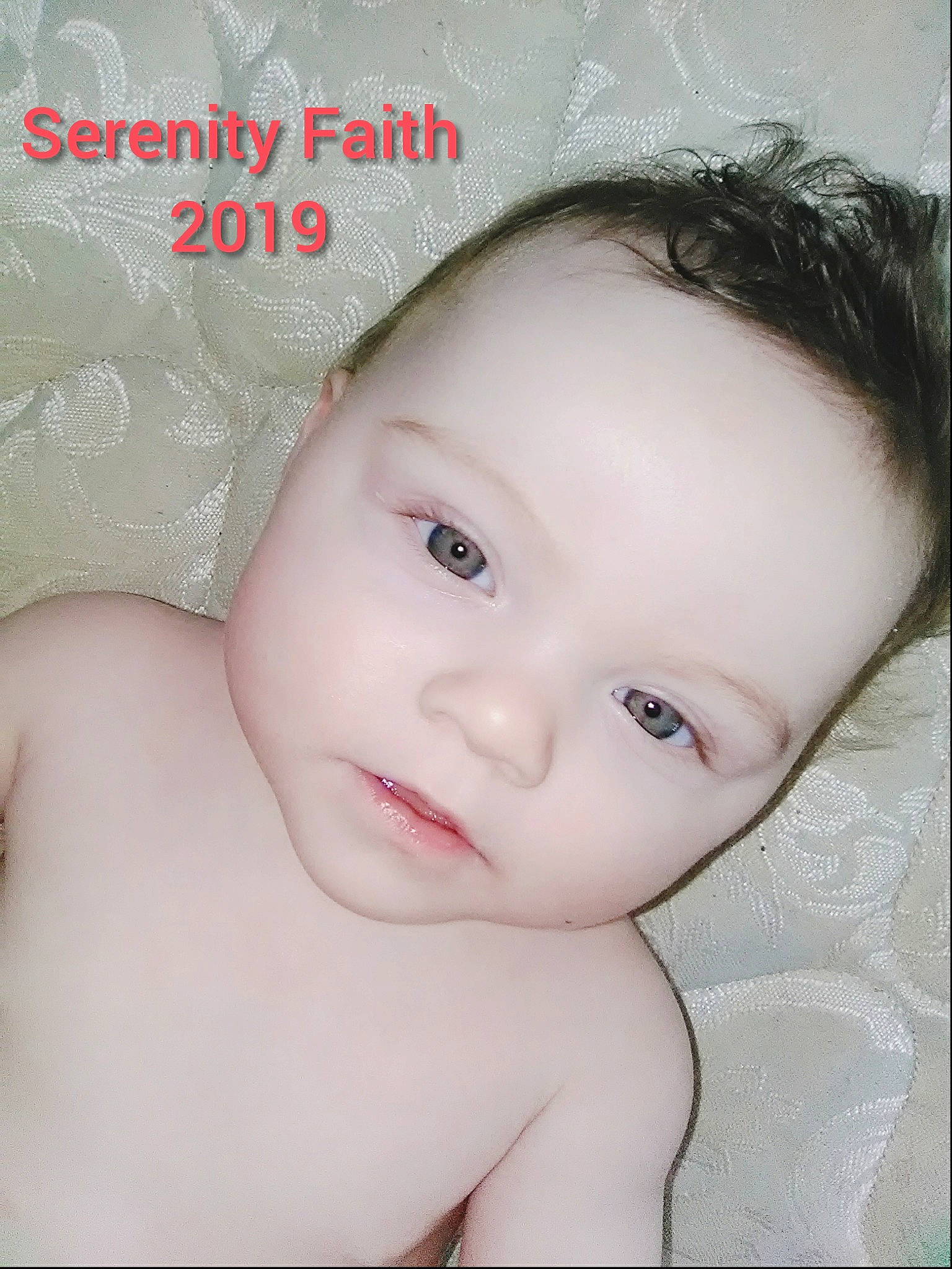 Serenity is registered to the contest to win money with this photo: baby, cheek, child, chin, close_up, eye, eyebrow, eyelash, face, forehead, head, iris, lip, mouth, nose, person, photography, skin, toddler