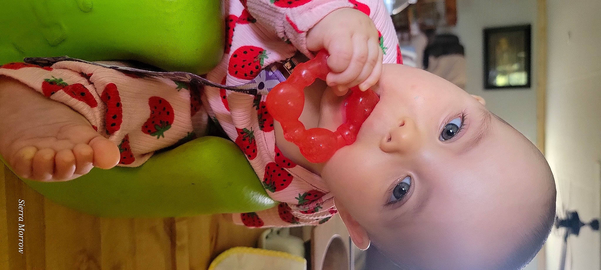 Evelyn joined the competition — help win amazing prizes! baby, cheek, chest, child, drink, eyelash, food, fruit, fun, happy, melon, mouth, nail, neck, person, picture_frame, pink, skin, sweetness, tableware