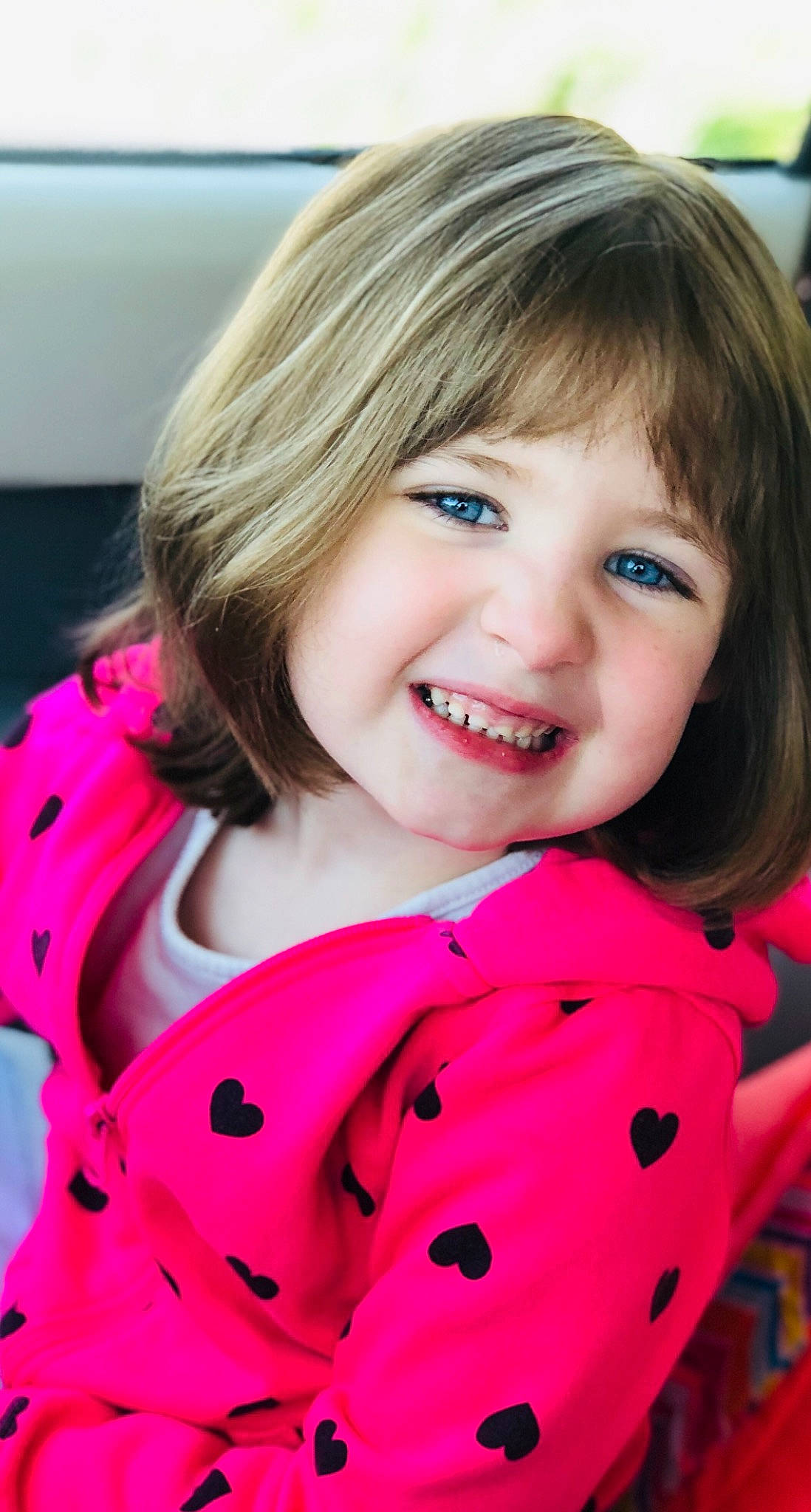 Stella joined the competition — help win amazing prizes! beauty, brown_hair, cheek, child, child_model, facial_expression, fun, girl, happiness, joy, lip, person, pink, portrait_photography, skin, smile, toddler