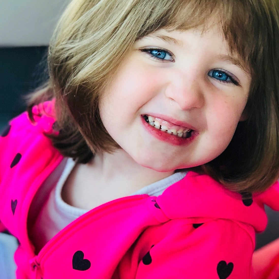 Stella joined the competition — help win amazing prizes! beauty, brown_hair, cheek, child, child_model, facial_expression, fun, girl, happiness, joy, lip, person, pink, portrait_photography, skin, smile, toddler