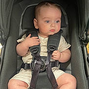Matteo joined the competition — help win amazing prizes! baby, child, stroller, seatbelt, harness, infant, clothing, footwear, cute, sitting, indoor, person, face, skin, head, legs, expression, socks, safety, transport