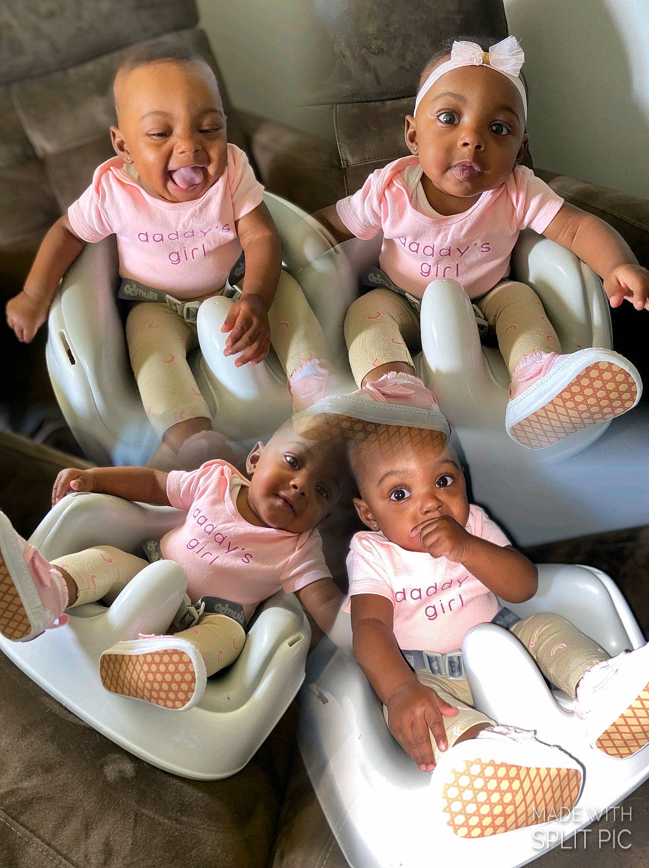 Mylah joined the competition — help win amazing prizes! baby, baby_products, baby_toddler_clothing, bowl, cheek, child, comfort, comfort_food, fun, happy, pattern, person, pink, play, product, room, shorts, sitting, smile, toddler