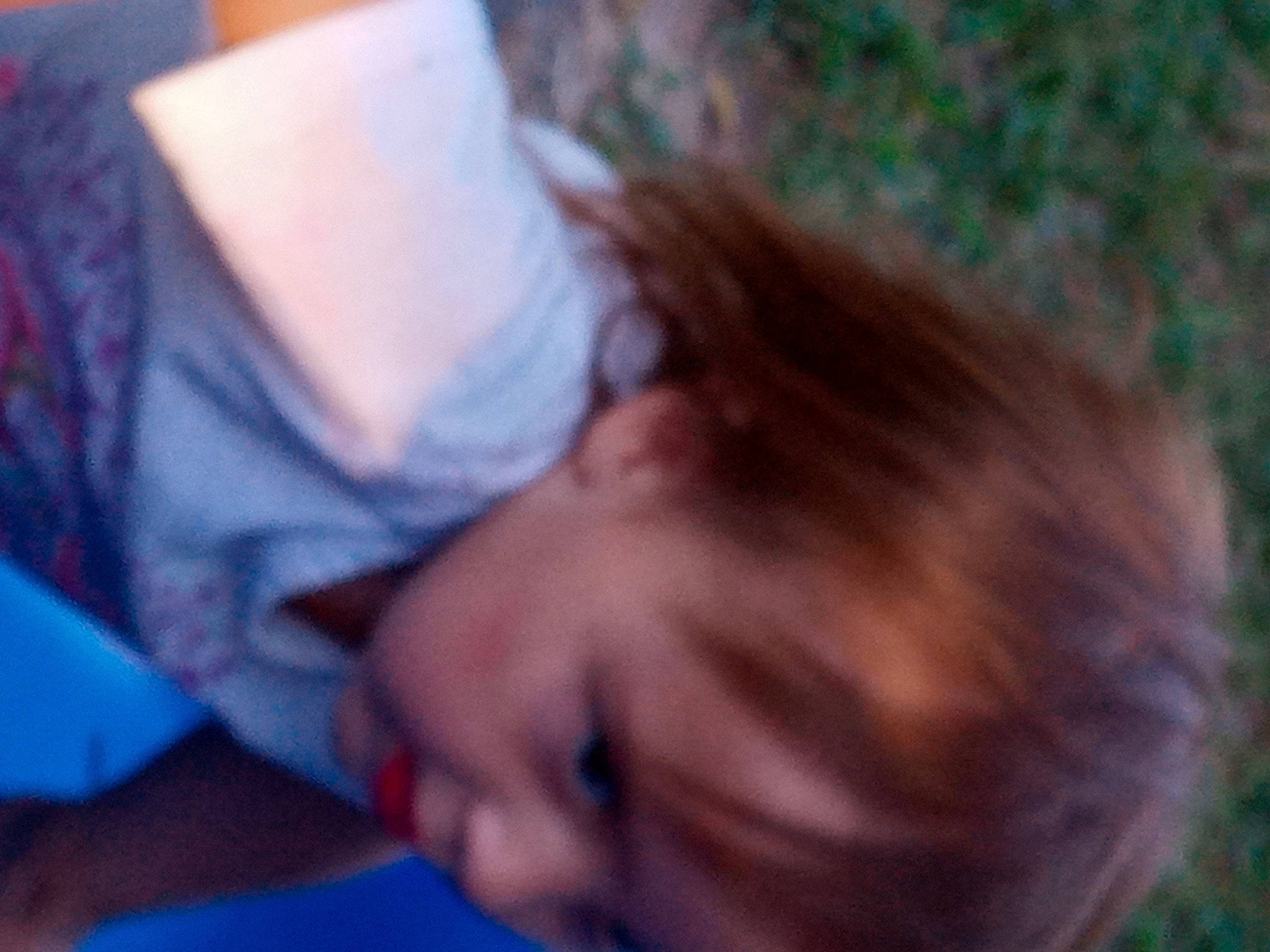 Aubriella is registered to the contest to win money with this photo: abdomen, beard, chest, child, elbow, eyelash, facial_hair, flesh, fun, gesture, grass, happy, jaw, leisure, mouth, nap, nose, person, sitting, tree