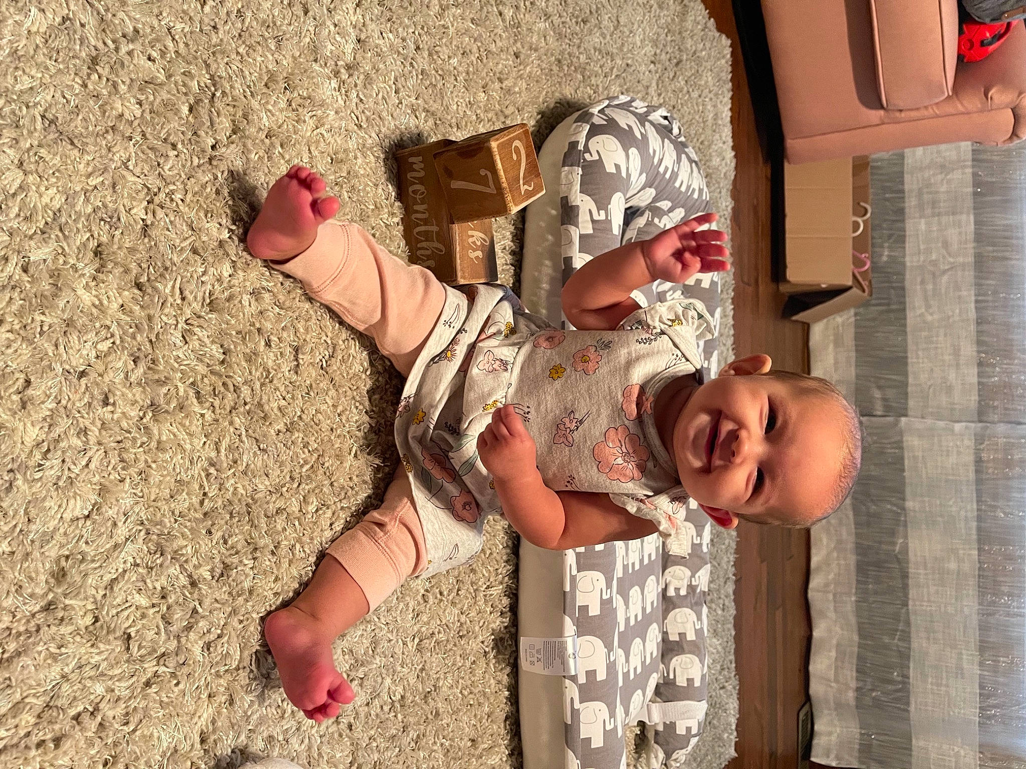 Quinn joined the competition — help win amazing prizes! baby, baby_toddler_clothing, facial_expression, fun, gesture, hairstyle, happy, hat, human, human_body, joint, joy, mammal, mouth, person, shorts, skin, smile, summer, thigh