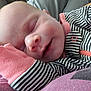 Line joined the competition — help win amazing prizes! baby, sleeping, infant, face, hand, clothing, striped, pink, cuff, resting, closeup, peaceful, serene, skin, portrait, young, cute, toddler, cozy, indoor