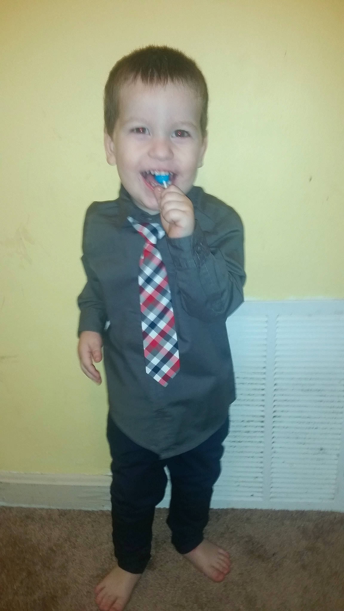 Rodney joined the competition — help win amazing prizes! child, joy, outerwear, person, sleeve, standing, t_shirt, toddler