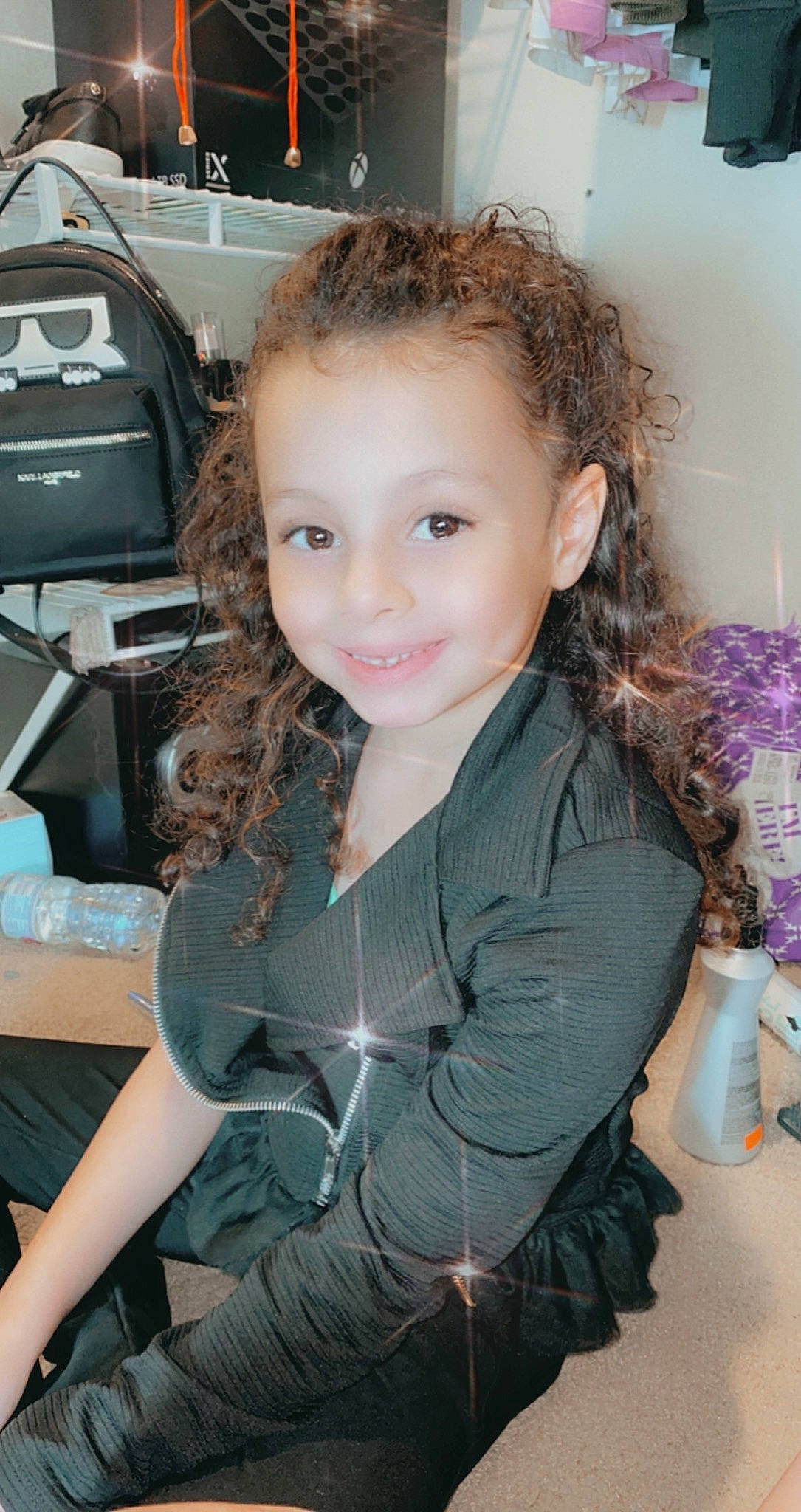 Kaleyah joined the competition — help win amazing prizes! brown_hair, child_model, hair, hairstyle, joy, long_hair, mouth, nose, person, pigtail, plastic, plastic_bottle