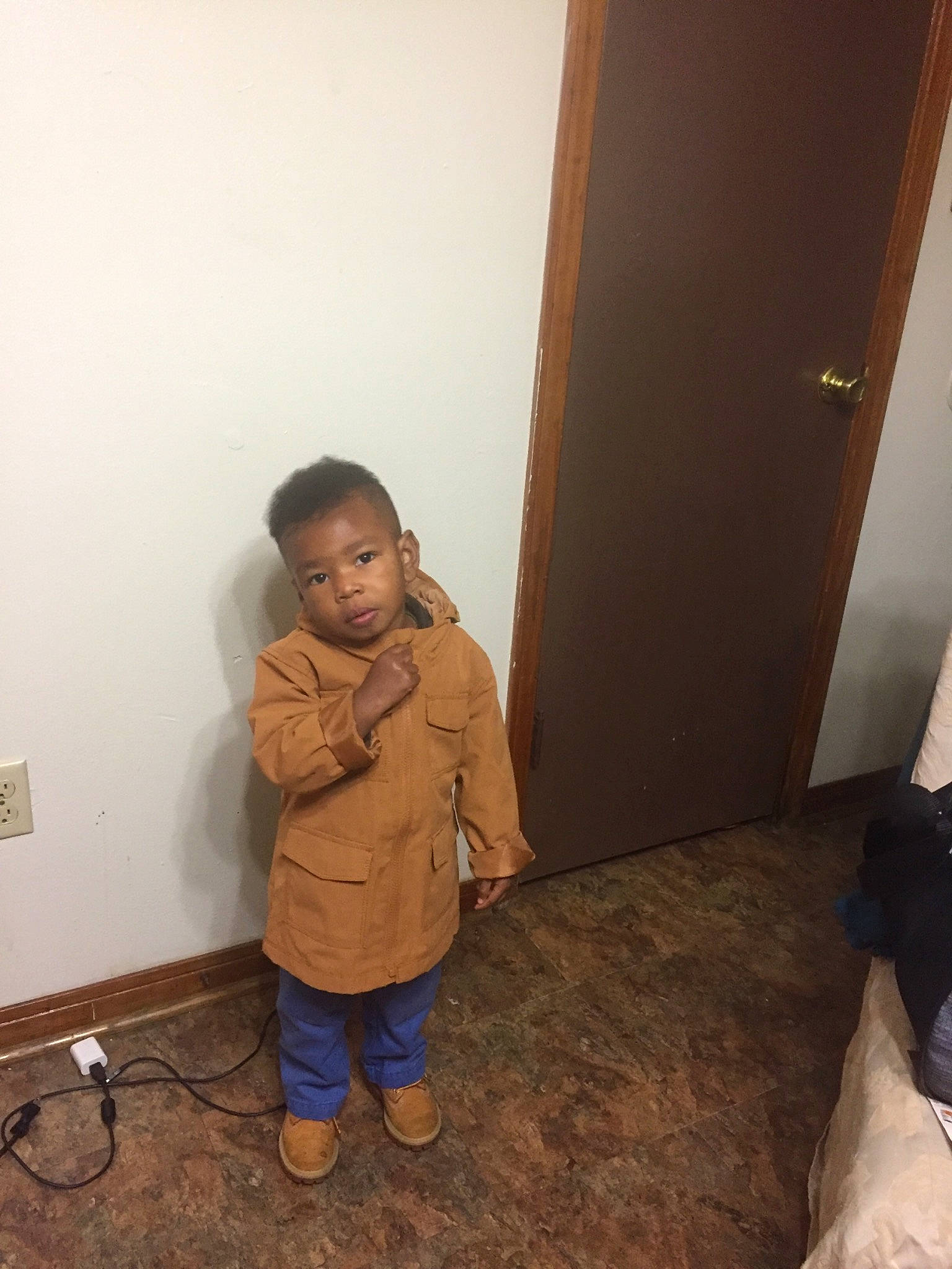 Julien joined the competition — help win amazing prizes! child, floor, flooring, hardwood, house, person, room, toddler, wood