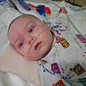 Ryker joined the competition — help win amazing prizes! baby, infant, hospital, medical, oxygen_tube, pajamas, bed, blanket, face, person, healthcare, patient, child, lying_down, indoors, cute, care, sleepy, closeup, tired