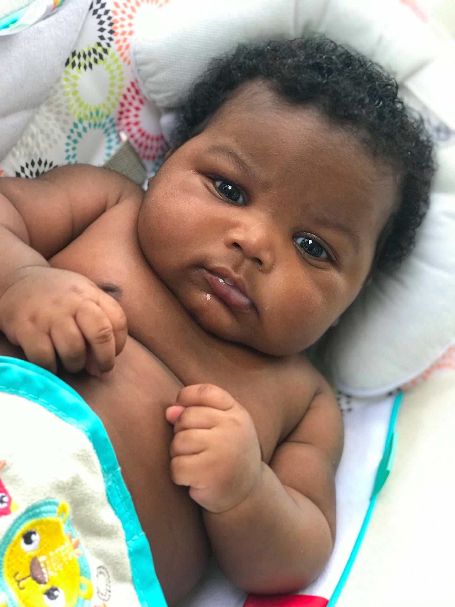 Donnie joined the competition — help win amazing prizes! baby, black_hair, cheek, child, eye, face, finger, forehead, hand, happy, human, lip, nose, person, skin, smile, thumb, toddler