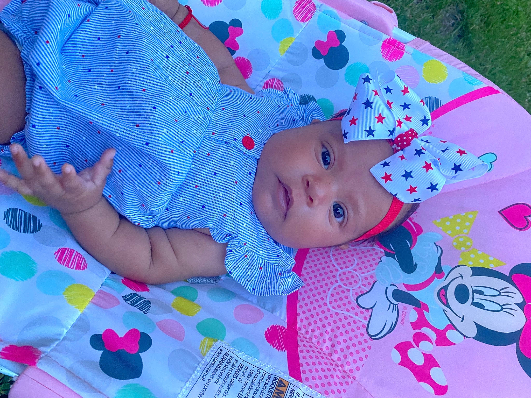 Katalina is registered to the contest to win money with this photo: baby, baby_products, baby_toddler_clothing, beauty, child, design, electric_blue, happy, hat, headwear, linens, magenta, pattern, person, pink, product, purple, sleeve, summer, textile