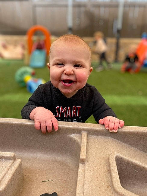 Aidyn joined the competition — help win amazing prizes! baby, baby_playing_with_toys, baby_toddler_clothing, child, city, eye, fun, grass, happy, joy, laugh, leisure, person, play, public_space, recreation, sitting, sleeve, smile, t_shirt