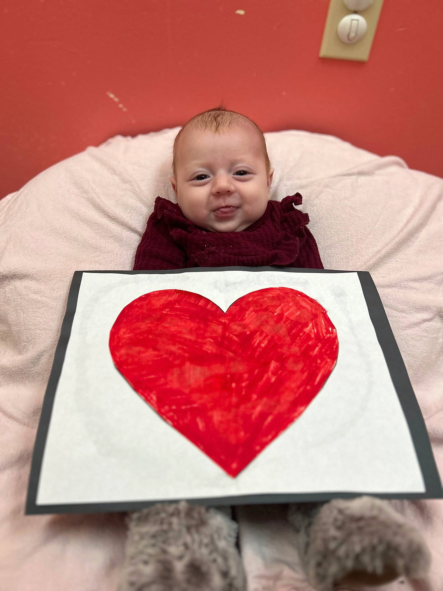Juliette joined the competition — help win amazing prizes! art, baby, carmine, cheek, comfort, event, fun, happy, heart, human_body, illustration, joy, linens, lip, mouth, person, red, room, sleeve, smile