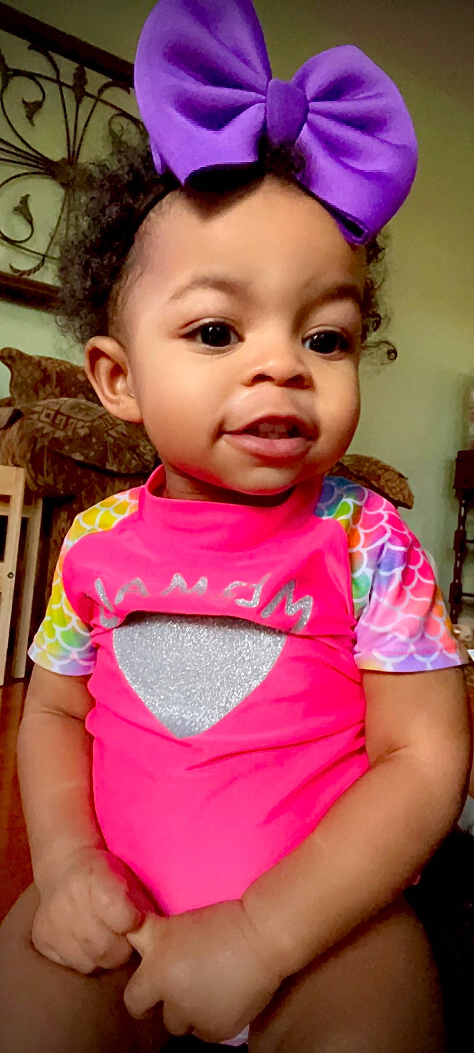 Briella joined the competition — help win amazing prizes! baby_toddler_clothing, blue, cheek, child, chin, eye, eyebrow, eyelash, facial_expression, hair, happy, hat, head, lip, magenta, nose, person, pink, skin, smile