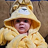 Leonidas joined the competition — help win amazing prizes! baby, child, closeup, comfortable, couch, crown, curious_expression, cute, fluffy, hood, indoor, infant, lion_face, person, portrait, seated, soft, warm_clothing, wide_eyes, yellow_robe